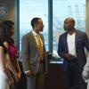 ROSEWOOD: Pictured Center L-R: Guest star Yancey Arias and Morris Chestnut in the "Forward Motion & Frat Li" episode of ROSEWOOD premiering Thursday, Sept. 22 (8:00-9:00 PM ET/PT) on FOX. ©2016 Fox Broadcasting Co. CR: Ray Mickshaw/FOX