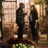 ROSEWOOD: Pictured L-R: Morris Chestnut and Jaina Lee Ortiz in the "Spirochete & Santeria" episode of ROSEWOOD airing Thursday, Wednesday Oct. 27 (8:00-8:59 PM ET/PT) on FOX. ©2016 Fox Broadcasting Co. CR: Eddy Chen/FOX