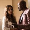 ROSEWOOD: Pictured L-R: Jaina Lee ortiz and Morris Chestnut in the "Clavicle & Closure" episode of ROSEWOOD airing Friday, Feb. 10 (8:00-9:00 PM ET/PT) on FOX. ©2017 Fox Broadcasting Co. CR: Eddy Chen/FOX
