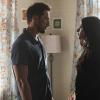 Roswell, New Mexico -- "Tearin\' Up My Heart" -- Image Number: ROS103d_0275b.jpg -- Pictured (L-R): Michael Trevino as Kyle and Jeanine Mason as Liz -- Photo: John Golden Britt/The CW -- ÃÂ© 2019 The CW Network, LLC. All rights reserved