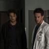 Roswell, New Mexico -- "Barely Breathing" -- Image Number: ROS108b_0263b.jpg -- Pictured (L-R): Michael Vlamis as Michael and Michael Trevino as Kyle -- Photo: John Golden Britt/The CW -- ÃÂ© 2019 The CW Network, LLC. All rights reserved