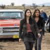 Roswell, New Mexico -- "Songs About Texas" -- Image Number: ROS109b_0049b.jpg -- Pictured (L-R): Jeanine Mason as Liz and Heather Hemmens as Maria -- Photo: Lewis Jacobs/The CW -- ÃÂ© 2019 The CW Network, LLC. All rights reserved