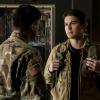 Roswell, New Mexico -- "Creep" -- Image Number: ROS112b_0587.jpg -- Pictured (L-R): Kiowa Gordon as Flint and Tyler Blackburn as Alex-- Photo: Ursula Coyote/The CW -- ÃÂ© 2019 The CW Network, LLC. All rights reserved