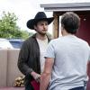 Roswell, New Mexico -- "Stay (I Missed You)" -- Image Number: ROS201c_0026b  -- Pictured (L-R): Michael Vlamis as Michael and Tyler Blackburn as Alex -- Photo: Ursula Coyote/The CW -- © 2020 The CW Network, LLC. All rights reserved