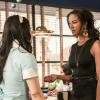 Roswell, New Mexico -- "Stay (I Missed You)" -- Image Number: ROS201e_0100b  -- Pictured (L-R): Jeanine Mason as Liz and Heather Hemmens as Maria -- Photo: Ursula Coyote/The CW -- © 2020 The CW Network, LLC. All rights reserved