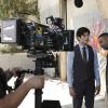 "Pilot"--When a stoic, by-the-book Hong Kong police detective, Detective Lee, travels to Los Angeles to investigate  the theft of Chinese artifacts, and what he believes to be the murder  of his sister, he is paired up with the irreverent and brash Detective Carter, and the two learn they must learn how to work together, difficult as it may be, while Lee also tries to acclimate to his new surroundings, on the series premiere of RUSH HOUR Thursday, March 31 (10:00-11:00 PM, ET/PT) on the CBS Television Network. Pictured L-R: Behind the scenes with John Foo and Justin Hires Photo: Michael Yarish/CBS ÃÂ©2015 CBS Broadcasting, Inc. All Rights Reserved
