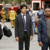 "LA Real Estate Boom" -- When two people, who have no glaring connection, both receive a similar note and are then murdered by targeted bombs in 24 hours, Carter and Lee scramble to identify the bomber, in RUSH HOUR Thursday, April 21 (10:00-11:00 PM, ET/PT) on the CBS Television Network. Pictured L-R: John Foo as Detective Lee and Justin Hires as Detective Carter Photo: Robert Voets/Warner Bros. Entertainment Inc. ÃÂ©2015 WBEI. All rights reserved.
