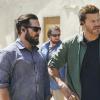 "Collapse" -- Jason and the SEAL Team must protect the American Embassy in South Sudan when the ambassador refuses to evacuate as the country becomes increasingly unstable. Also, Clay and Stella take their relationship to the next level, on SEAL TEAM, Wednesday, Oct. 25 (9:00-10:00 PM, ET/PT) on the CBS Television Network. Pictured left to right: AJ Buckley as Sonny Quinn and David Boreanaz as Jason Hayes. Photo: Erik Voake/CBS ÃÂ©2017 CBS Broadcasting, Inc. All Rights Reserved
