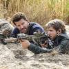"Containment" -- Jason and the SEAL team are sent to intercept the sale of nuclear weapons, but the mission goes sideways when they must make the treacherous journey back to base with nukes that have unsecured fuel rods. Also, Ray is sidelined with a shoulder injury, and Jason and Alana are shocked by their kids\' reactions when the topic of their reunion is brought up, on SEAL TEAM, Wednesday, Jan. 10 (9:00-10:00 PM, ET/PT) on the CBS Television Network. Pictured L to R: David Boreanaz as Jason Hayes and Max Thieriot as Clay Spenser. Photo: Erik Voake/CBSÃÂ©2017 CBS Broadcasting, Inc. All Rights Reserved