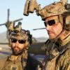 "The Cost of Doing Business" -- After Jason lies about the severity of his concussion to get cleared for combat, he and the SEAL Team plan a final mission to avenge Echo Team\'s deaths once and for all before they return home from deployment, on the first season finale of SEAL TEAM, Wednesday, May 16 (9:01-10:00 PM, ET/PT) on the CBS Television Network. Pictured L to R: Neil Brown Jr. as Ray Perry and David Boreanaz as Jason hayes. Photo: Erik Voake/CBS ÃÂ©2018 CBS Broadcasting, Inc. All Rights Reserved