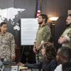 "The Worst of Conditions" -- After tragedy strikes, Jason is faced with a huge decision regarding his future with Bravo Team, on SEAL TEAM, Wednesday, Oct. 17 (9:00-10:00 PM, ET/PT) on the CBS Television Network. Pictured: Toni Trucks as Lisa David, Max Thieriot as Clay Spenser, AJ Buckley as Sonny Quinn, and Tyler Grey as Trent. Photo: MontyBrinton/CBS ÃÂ©2018 CBS Broadcasting, Inc. All Rights Reserved