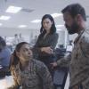 "You Only Die Once" -- Bravo Team sets out on a special ops mission to take down the financier and mastermind behind several terrorist attacks, on SEAL TEAM, Wednesday, March 27 (10:00-11:00 PM, ET/PT) on the CBS Television Network. Pictured L to R: Toni Trucks as Lisa Davis, Jessica ParÃÂ© as Mandy Ellis and Judd Lormand as Lt. Cdr. Eric Blackburn. Photo: Screengrab/CBS ÃÂ©2019 CBS Broadcasting, Inc. All Rights Reserved