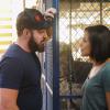 "Adapt and Overcome" -- Bravo Team is on a mission in Azerbaijan to help retake a power plant in order to avoid political instability in the area, on SEAL TEAM, Wednesday, Oct. 16 (9:00-10:00 PM, ET/PT) on the CBS Television Network. Pictured L to R: AJ Buckley as Sonny Quinn and Toni Trucks as Lisa Davis. Photo: Bill Inoshita/CBS 2019 CBS Broadcasting, Inc. All Rights Reserved.