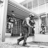 "All Along the Watchtower: Part 2" -- While on a mission abroad to protect U.S. ambassador Nicole Marsden (Khandi Alexander), Bravo Team must fight off enemy attackers trying to infiltrate their compound, on SEAL TEAM, Wednesday, Nov. 6 (9:01-10:00 PM, ET/PT) on the CBS Television Network. Pictured L to R: Justin Melnick as Brock Reynolds, Tyler Grey as Trent Sawyer, and AJ Buckley as Sonny Quinn. Photo: Aaron Epstein/CBS 2019 CBS Broadcasting, Inc. All Rights Reserved.