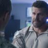 "The Ones You Can\'t See" -- As Jason contemplates surgery for an injury, Bravo Team is on a mission abroad to help the secret service prevent a sniper attack on U.S. dignitaries, on SEAL TEAM, Wednesday, Nov. 20 (9:01-10:00 PM, ET/PT) on the CBS Television Network. Pictured L to R: Tyler Grey as Trent Sawyer and Max Thieriot as Clay Spenser. Pictured: David Boreanaz as Jason Hayes. Photo: screengrab/CBS 2019 CBS Broadcasting, Inc. All Rights Reserved.