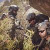 "Danger Crossing" -- While Jason is sidelined with an injury, Ray takes over as Bravo 1 and leads the team on a mission to rescue a marine pilot who was shot down in enemy territory, on SEAL TEAM, Wednesday, Nov. 27 (9:01-10:00 PM, ET/PT) on the CBS Television Network. Pictured l to r: Neil Brown Jr. as Ray Perry, Tyler Grey as Trent Sawyer and Scott Foxx as Full Metal. Photo: Erik Voake/CBS 2019 CBS Broadcasting, Inc. All Rights Reserved.