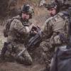 "Danger Crossing" -- While Jason is sidelined with an injury, Ray takes over as Bravo 1 and leads the team on a mission to rescue a marine pilot who was shot down in enemy territory, on SEAL TEAM, Wednesday, Nov. 27 (9:01-10:00 PM, ET/PT) on the CBS Television Network. Pictured L to R: Max Thieriot as Clay Spenser and AJ Buckley as Sonny Quinn. Photo: Erik Voake/CBS 2019 CBS Broadcasting, Inc. All Rights Reserved.