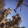 "Danger Crossing" -- While Jason is sidelined with an injury, Ray takes over as Bravo 1 and leads the team on a mission to rescue a marine pilot who was shot down in enemy territory, on SEAL TEAM, Wednesday, Nov. 27 (9:01-10:00 PM, ET/PT) on the CBS Television Network. Pictured L to R: Neil Brown Jr. as Ray Perry and Tyler Grey as Trent Sawyer. Photo: Erik Voake/CBS 2019 CBS Broadcasting, Inc. All Rights Reserved.