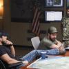 "Kill or Cure" -- Bravo team is on a mission to protect aid convoys in an Ebola hot zone after a warlord steals preserved samples of the virus that can be weaponized, on SEAL TEAM, Wednesday, Dec. 4 (9:00-10:00 PM, ET/PT) on the CBS Television Network. Pictured L to R: Max Thieriot as Clay Spenser, AJ Buckley as Sonny Quinn, and Judd Lormand as Lt. Cdr. Eric Blackburn. Photo: Michael Yarish/CBS ©2019 CBS Broadcasting, Inc. All Rights Reserved