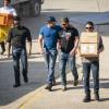 "Kill or Cure" -- Bravo team is on a mission to protect aid convoys in an Ebola hot zone after a warlord steals preserved samples of the virus that can be weaponized, on SEAL TEAM, Wednesday, Dec. 4 (9:00-10:00 PM, ET/PT) on the CBS Television Network. Pictured L to R: Neil Brown Jr. as Ray Perry, Max Thieriot as Clay Spenser, AJ Buckley as Sonny Quinn and Lucca De Oliveira as Vic Lopez. Photo: Erik Voake/CBS ©2019 CBS Broadcasting, Inc. All Rights Reserved