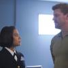 "Unbecoming an Officer" -- Jason leads Bravo Team on his first mission back following surgery, and Ensign Davis faces disciplinary action, on SEAL TEAM, Wednesday, Dec. 11 (9:01-10:00 PM, ET/PT) on the CBS Television Network. The episode was directed by series star and veteran Tyler Grey.  Pictured L to R: Toni Trucks as Lisa Davis and David Boreanaz as Jason Hayes. Photo: Sonja Flemming/CBS ©2019 CBS Broadcasting, Inc. All Rights Reserved