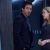 "Patriot Games" - Grace narrowly escapes a deadly assassin and Darius and Liam forge unlikely alliances, on SALVATION, Wednesday, August 23 (9:00-10:00 PM, ET/PT). Pictured: Santiago Cabrera, Jennifer Finnigan.  Photo: Ben Mark Holzberg/CBS ÃÂ©2017 CBS Broadcasting Inc. All Rights Reserved
