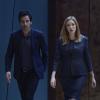 "Patriot Games" - Grace narrowly escapes a deadly assassin and Darius and Liam forge unlikely alliances, on SALVATION, Wednesday, August 23 (9:00-10:00 PM, ET/PT). Pictured: Santiago Cabrera, Jennifer Finnigan.  Photo: Ben Mark Holzberg/CBS ÃÂ©2017 CBS Broadcasting Inc. All Rights Reserved