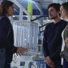 "Patriot Games" - Grace narrowly escapes a deadly assassin and Darius and Liam forge unlikely alliances, on SALVATION, Wednesday, August 23 (9:00-10:00 PM, ET/PT). Pictured: Shazi Raja, Charlie Rowe, Jacqueline Byers.  Photo: Ben Mark Holzberg/CBS ÃÂ©2017 CBS Broadcasting Inc. All Rights Reserved