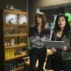 "Once Bitten, Twice Die" -- When a conflict in Eastern Europe threatens to escalate, Team Scorpion is called on to help facilitate secret peace talks to prevent World War III, on SCORPION, Monday, March 9 (9:00-9:59 PM, ET/PT) on the CBS Television Network.  Pictured: Katharine McPhee as Paige Dineen, Jadyn Wong as Happy Quinn.  Photo: Michael Yarish/CBS ÃÂ©2015 CBS Broadcasting, Inc. All Rights Reserved