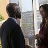 "US vs. UN vs. UK" -- Team Scorpion is blackmailed to break into the United Nations to assist in the assassination of a menacing arms dealer. Also, Sylvester makes a bold move to protect Megan\'s wishes, on SCORPION, Monday, Nov. 16 (9:00-9:59 PM, ET/PT) on the CBS Television Network.  Pictured: Katharine McPhee as Paige Dineen, Sammi Rotibi as Madaky. .   Photo: Neil Jacobs/CBS ÃÂ©2015 CBS Broadcasting, Inc. All Rights Reserved