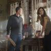 "Wreck the Halls" -- It\'s Christmas Eve and Team Scorpion\'s electronics-free mountain getaway turns deadly when they come across gun-runners, and Ralph is kidnapped when they try to escape. Also, Tim makes an important decision about his position with Team Scorpion, on SCORPION, Monday, Dec. 19 (10:00-11:00 PM, ET/PT) on the CBS Television Network. Pictured:  Robert Patrick, Katharine McPhee. Photo: Monty Brinton/CBS ÃÂ©2016 CBS Broadcasting, Inc. All Rights Reserved