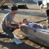 "Ice Ca-Cabes" -- When a mission in the desert results in exploding shrapnel seriously wounding Cabe, Team Scorpion races to use unorthodox methods such as freezing his body in order to save his life, on SCORPION, Monday, xx (10:00-11:00 PM, ET/PT), on the CBS Television Network.  Pictured: Eddie Kaye Thomas, Robert Patrick, Jadyn Wong.   Photo: Sonja Flemming/CBS ÃÂ©2016 CBS Broadcasting, Inc. All Rights Reserved