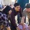 "Ice Ca-Cabes" -- When a mission in the desert results in exploding shrapnel seriously wounding Cabe, Team Scorpion races to use unorthodox methods such as freezing his body in order to save his life, on SCORPION, Monday, xx (10:00-11:00 PM, ET/PT), on the CBS Television Network.  Pictured:  Jadyn Wong,  Elyes Gabel, Eddie Kaye Thomas, Robert Patrick,   Photo: Sonja Flemming/CBS ÃÂ©2016 CBS Broadcasting, Inc. All Rights Reserved