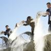 "The Hole Truth" -- Team Scorpion must save a man teetering on the edge of a massive sink hole that threatens to destroy the Los Angeles water supply forever, on SCORPION, Monday, Jan. 23 (10:00-11:00 PM, ET/PT) on the CBS Television Network. Pictured:   Elyes Gabel, Katharine McPhee, Robert Patrick.  Photo: Monty Brinton/CBS ÃÂ©2016 CBS Broadcasting, Inc. All Rights Reserved