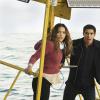 "Sharknerdo" -- Team Scorpion\'s job to find sunken treasure goes awry when Walter and Paige\'s boat explodes, leaving them lost in the middle of the Pacific Ocean surrounded by sharks, on SCORPION, Monday, Feb. 6 (10:00-11:00 PM, ET/PT) on the CBS Television Network. Pictured: Katharine McPhee, Elyes Gabel.   Photo: Monty Brinton/CBS ÃÂ©2016 CBS Broadcasting, Inc. All Rights Reserved