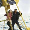 "Sharknerdo" -- Team Scorpion\'s job to find sunken treasure goes awry when Walter and Paige\'s boat explodes, leaving them lost in the middle of the Pacific Ocean surrounded by sharks, on SCORPION, Monday, Feb. 6 (10:00-11:00 PM, ET/PT) on the CBS Television Network. Pictured: Katharine McPhee, Elyes Gabel.   Photo: Monty Brinton/CBS ÃÂ©2016 CBS Broadcasting, Inc. All Rights Reserved