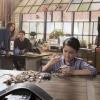 "Go With the Flo(rence)" --While tracking a device that can prevent a nuclear meltdown through the Los Angeles sewers, Walter learns the nuances of listening and not offering advice to Paige. Also, Team Scorpion meets Florence (guest star Tina Majorino), their new neighbor at the garage, after she sends a mix of smelly chemicals through their shared ventilation as a warning to keep the noise down, on SCORPION, Monday, Nov. 6 (10:00-11:00 PM, ET/PT) on the CBS Television Network. Pictured:   Katharine McPhee,  Elyes Gabel, Riley B. Smith.   Photo: Jessica Brooks/CBS ÃÂ©2017 CBS Broadcasting, Inc. All Rights Reserved