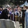 "Faire is Foul" -- For Sylvester\'s birthday, Team Scorpion visits a renaissance festival, but the revelry is cut short when a group tries to rob a nearby police evidence locker. Also, Paige grows weary of Walter\'s play-by-play of all the historical inaccuracies at the festival, on SCORPION, Monday, Nov. 13 (10:00-11:00 PM, ET/PT) on the CBS Television Network. Pictured: Ari Stidham,  Elyes Gabel, Katharine McPhee.   Photo: Bill Inoshita/CBS ÃÂ©2017 CBS Broadcasting, Inc. All Rights Reserved