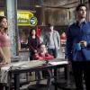 "A Christmas Car-Roll" -- On Christmas Eve, when Walter chooses work over spending quality time with his friends, he falls down the stairs and hits his head. As he lays unconscious, he enters a dream world where Team Scorpion never existed and he meets his guardian angel, on SCORPION, Monday, Dec. 18 (10:00-11:00 PM, ET/PT). Pictured: Katharine McPhee, Riley B. Smith,  Jadyn Wong, Eddie Kaye Thomas, Elyes Gabel. .   Photo: Bill Inoshita/CBS ÃÂ©2017 CBS Broadcasting, Inc. All Rights Reserved