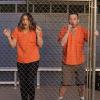 "Foul Balls" -- Team Scorpion must use their high IQs to win a softball game when the homeland director challenges, with all of their future government contracts on the line. Also, Walter\'s secret night out with Florence puts Toby and Happy on edge, on SCORPION, Monday, March 26 (10:00-11:00 PM, ET/PT) on the CBS Television Network. Pictured: Katharine McPhee, Eddie Kaye Thomas.    Photo: Cliff Lipson/CBS ÃÂ©2018 CBS Broadcasting, Inc. All Rights Reserved