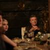 SCREAM QUEENS: L-R: Glen Powell, Emma Roberts and guest star Alan Thicke in the "Thanksgiving" episode of SCREAM QUEENS airing Tuesday, Nov. 24 (9:00-10:00 PM ET/PT) on FOX. ©2015 Fox Broadcasting Co. Cr: Patti Perret/FOX.