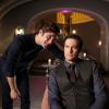 SCREAM QUEENS: L-R: Diego Boneta and Oliver Hudson in the "Thanksgiving" episode of SCREAM QUEENS airing Tuesday, Nov. 24 (9:00-10:00 PM ET/PT) on FOX. ©2015 Fox Broadcasting Co. Cr: Patti Perret/FOX.