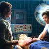 SCREAM QUEENS: L-R: Glen Powell and John Stamos in the all-new “Warts and All” episode of SCREAM QUEENS airing Tuesday, Sep. 27 (9:01-10:00 PM ET/PT) on FOX. Cr: Michael Becker / FOX. © 2016 FOX Broadcasting Co.