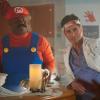 SCREAM QUEENS: L-R: James Earl and John Stamos in the all-new “Halloween Blues” episode of SCREAM QUEENS airing Tuesday, Oct. 18 (9:01-10:00 PM ET/PT) on FOX. Cr: Michael Becker / FOX. © 2016 FOX Broadcasting Co.