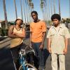 SNOWFALL -- "Pilot" -- Season 1, Episode 1 (Series Premiere, Airs Wednesday, July 5, 10:00 pm/ep) -- Pictured: (l-r) Malcolm Mays as Kevin, Damson Idris as Franklin, Isaiah John as Leon. CR: Mark Davis/FX