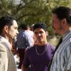 SNOWFALL -- "seven-four" -- Season 1, Episode 5 (Airs Wednesday, August 2, 10:00 pm/ep) -- Pictured: (l-r) Jose Zuniga as as Ramiro Nava, Felipe Valle Costa as Pedro Nava, Sergio Peris-Mencheta as Gustavo. CR: Michael Yarish/FX