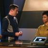 "Context Is for Kings" -- Episode #103 -- Episodic coverage the CBS All Access series STAR TREK: DISCOVERY. Pictured (l-r): Jason Isaacs as Captain Gabriel Lorca; Sonequa Martin-Green as First Officer Michael Burnham. Photo Cr: Jan Thijs/CBS  ÃÂ© 2017 CBS Interactive. All Rights Reserved.