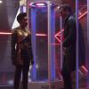 "The Wolf Inside"-- Episode 111 -- Pictured (l-r): Sonequa Martin-Green as Michael Burnham; Jason Isaacs as Captain Gabriel Lorca of the CBS All Access series STAR TREK: DISCOVERY. Photo Cr: Ben Mark Holzberg/CBS ÃÂ© 2017 CBS Interactive. All Rights Reserved.