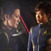 Pictured (l-r): Michelle Yeoh as Captain Philippa Georgiou; Sonequa Martin-Green as First Officer Michael Burnham. STAR TREK: DISCOVERY coming to CBS All Access.  Photo Cr: Jan Thijs  ÃÂ© 2017 CBS Interactive. All Rights Reserved.
