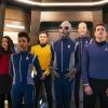 Ep #201 - Pictured: Rachael Ancheril as Lt. Nhan; Sonequa Martin-Green as Michael Burnham; Anson Mount as Captain Pike; David Benjamin Tomlinson as Linus; Doug Jones as Saru: Sean Connolly Affleck as Lt. Connolly of the CBS All Access series STAR TREK: DISCOVERY. Photo Cr: Jan Thijs/CBS ÃÂ© 2018 CBS Interactive. All Rights Reserved.